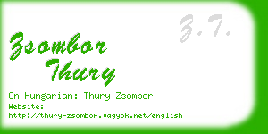 zsombor thury business card